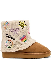Steve Madden Girls' J-Swayy Sweater Cuff Boots (Youth)