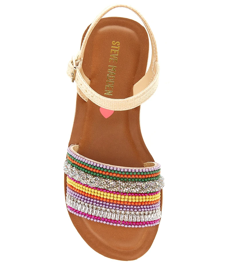 Steve Madden Girls' J-Trim Woven Detail Sandals (Youth)