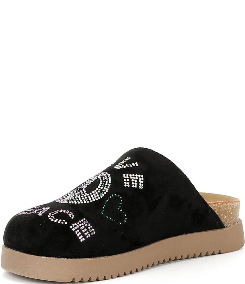 Steve Madden Girls' J-Vesper Rhinestone Embellished Clogs (Youth)