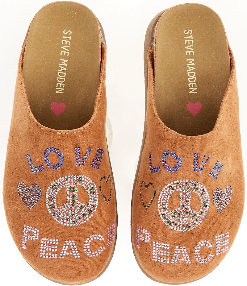 Steve Madden Girls' J-Vesper Rhinestone Embellished Clogs (Youth)