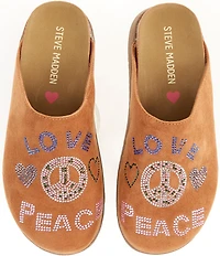 Steve Madden Girls' J-Vesper Rhinestone Embellished Clogs (Youth)