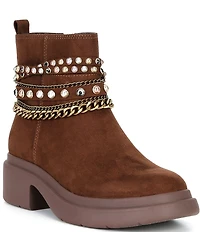 Steve Madden Girls' J-Whimsy Chain Embellished Boots (Youth)