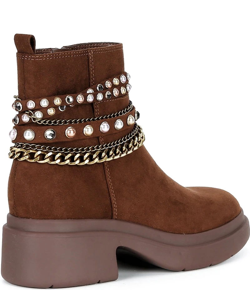 Steve Madden Girls' J-Whimsy Chain Embellished Boots (Youth)