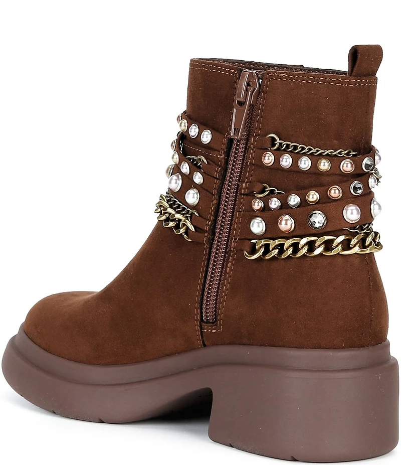 Steve Madden Girls' J-Whimsy Chain Embellished Boots (Youth)