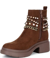 Steve Madden Girls' J-Whimsy Chain Embellished Boots (Youth)