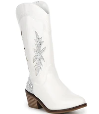 Steve Madden Girls' J-Yeehah Rhinestone Western Boots (Youth)