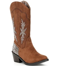Steve Madden Girls' J-Yeehah Soft Rhinestone Western Boots (Youth)