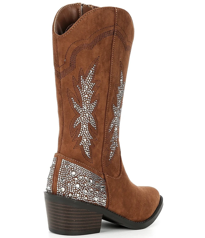 Steve Madden Girls' J-Yeehah Soft Rhinestone Western Boots (Youth)