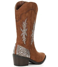 Steve Madden Girls' J-Yeehah Soft Rhinestone Western Boots (Youth)