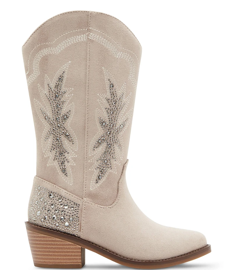 Steve Madden Girls' J-Yeehah Soft Rhinestone Western Boots (Youth)