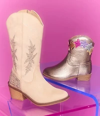 Steve Madden Girls' J-Yeehah Soft Rhinestone Western Boots (Youth)