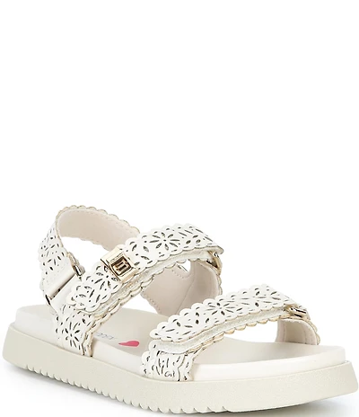 Steve Madden Girls' J-Mona Floral Perforated Sandals (Youth)
