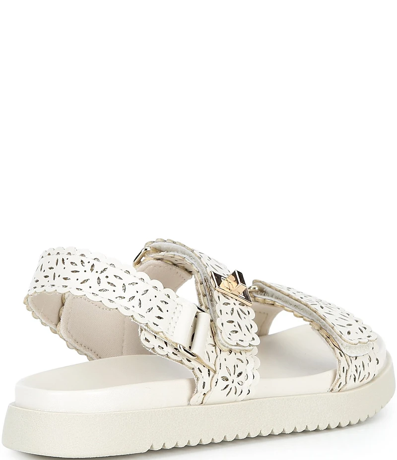 Steve Madden Girls' J-Mona Floral Perforated Sandals (Youth)
