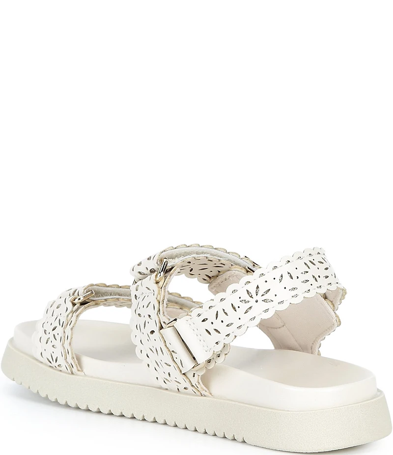 Steve Madden Girls' J-Mona Floral Perforated Sandals (Youth)