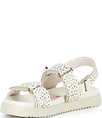 Steve Madden Girls' J-Mona Floral Perforated Sandals (Youth)