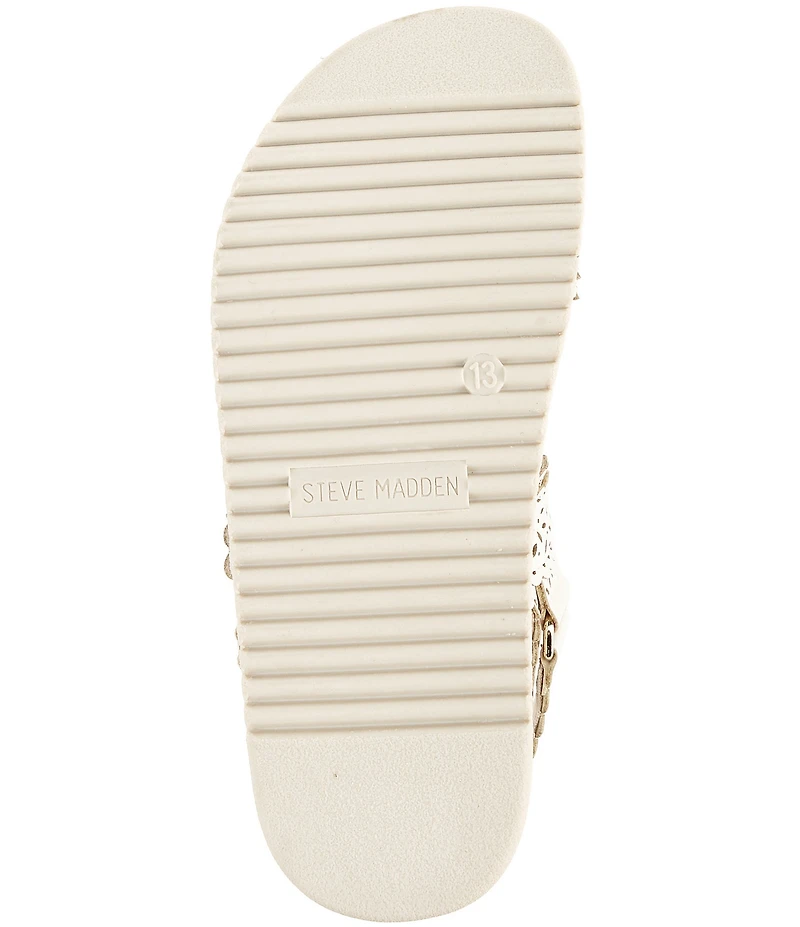 Steve Madden Girls' J-Mona Floral Perforated Sandals (Youth)