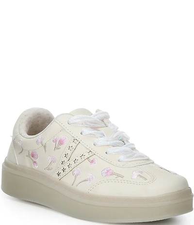 Steve Madden Girls' Kaelie Star Embroidered Floral Sneakers (Youth)