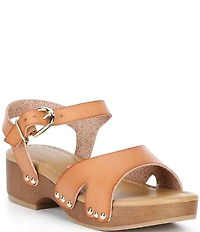 Steve Madden Girls' Mayson Leather Ankle Strap Sandals (Youth)