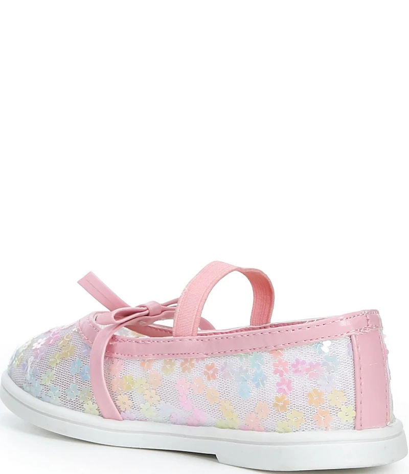 Steve Madden Girls' T-Burdie Floral Bow Mary Jane Flats (Infant)