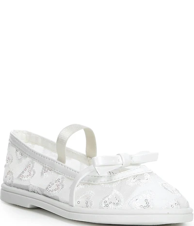 Steve Madden Girls' T-Burdie Floral Bow Mary Jane Flats (Toddler)