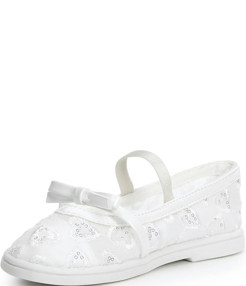 Steve Madden Girls' T-Burdie Floral Bow Mary Jane Flats (Toddler)