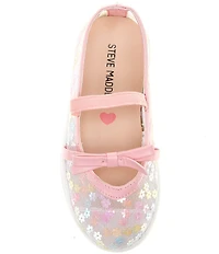 Steve Madden Girls' T-Burdie Floral Bow Mary Jane Flats (Toddler)