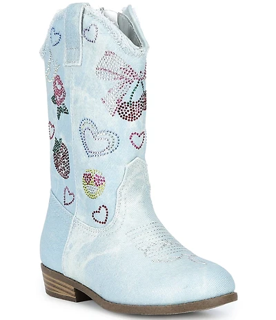 Steve Madden Girls' T-Fern Western Boots (Toddler)