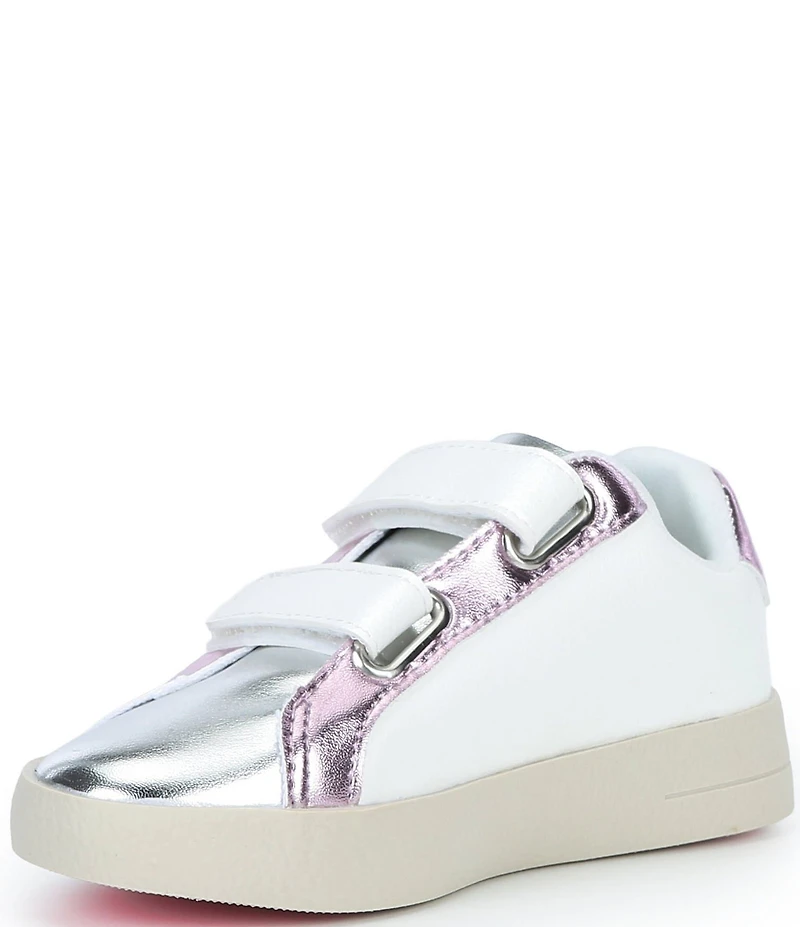 Steve Madden Girls' T-Fetti Metallic Hook-and-Loop Star Embellished Sneakers (Toddler)