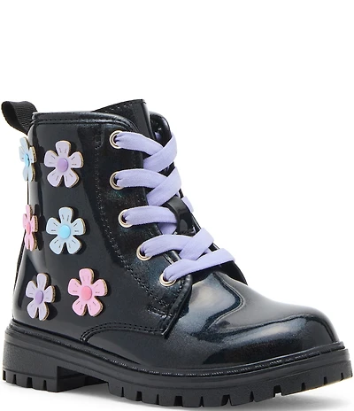 Steve Madden Girls' T-Fritz Floral Combat Boots (Toddler)