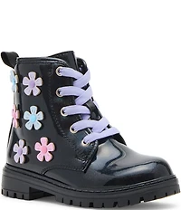 Steve Madden Girls' T-Fritz Floral Combat Boots (Toddler)