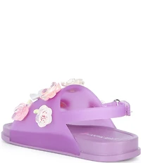 Steve Madden Girls' T-Ivey Floral Ornament Embellished Sandals (Infant)