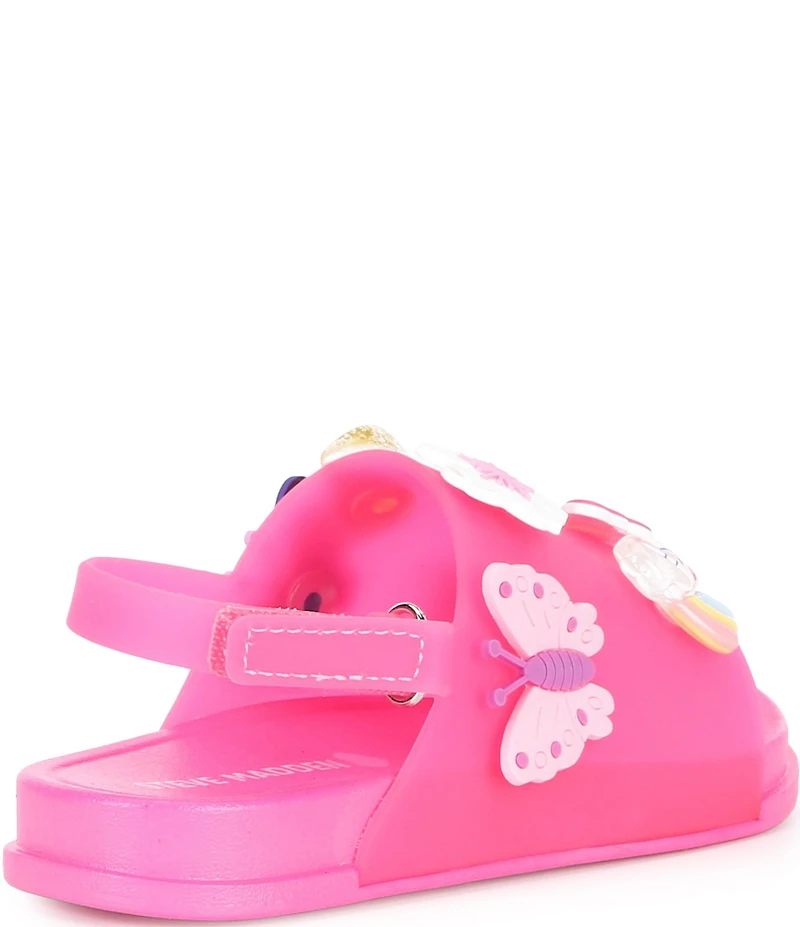 Steve Madden Girls' T-Ivey Floral Ornament Embellished Sandals (Infant)
