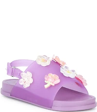 Steve Madden Girls' T-Ivey Floral Ornament Embellished Sandals (Toddler)