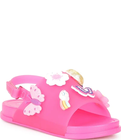 Steve Madden Girls' T-Ivey Floral Ornament Embellished Sandals (Toddler)