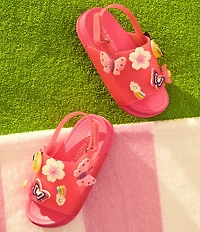 Steve Madden Girls' T-Ivey Floral Ornament Embellished Sandals (Toddler)