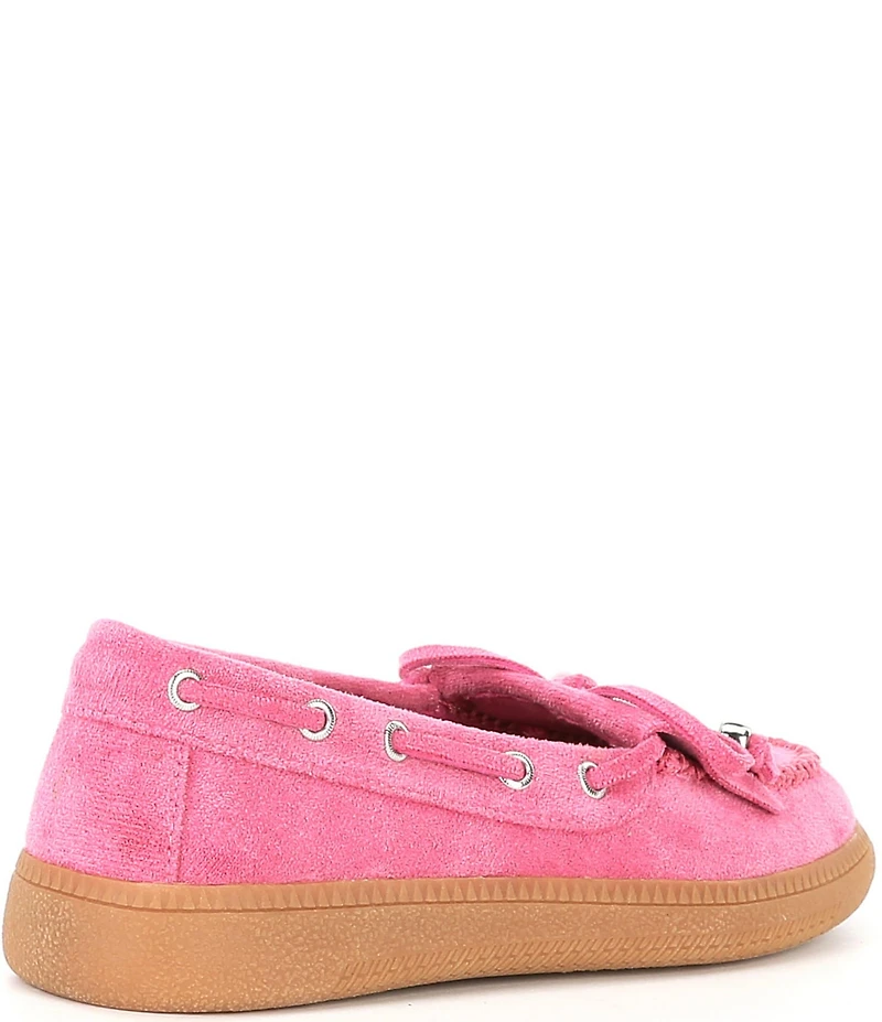 Steve Madden Girls' Krisp Kiltie Bow Detail Moccasins (Toddler)