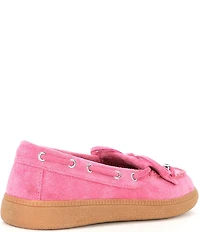 Steve Madden Girls' Krisp Kiltie Bow Detail Moccasins (Toddler)
