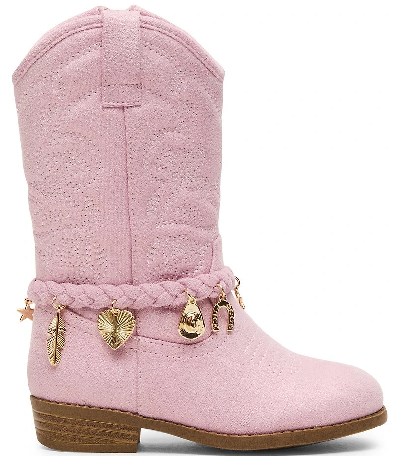 Steve Madden Girls' T-Leana Braided Charm Hardware Western Boots (Infant)