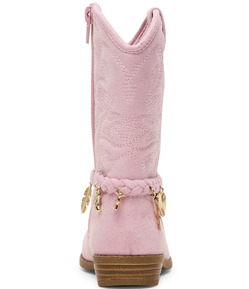 Steve Madden Girls' T-Leana Braided Charm Hardware Western Boots (Toddler)
