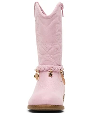 Steve Madden Girls' T-Leana Braided Charm Hardware Western Boots (Toddler)