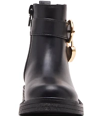 Steve Madden Girls' T-Locket Hardware Moto Boots (Toddler)