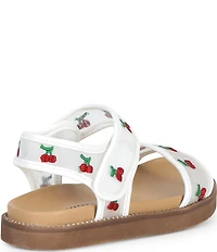 Steve Madden Girls' T-Lyla Cherry Ankle Wrap Sandals (Infant)
