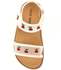 Steve Madden Girls' T-Lyla Cherry Ankle Wrap Sandals (Infant)