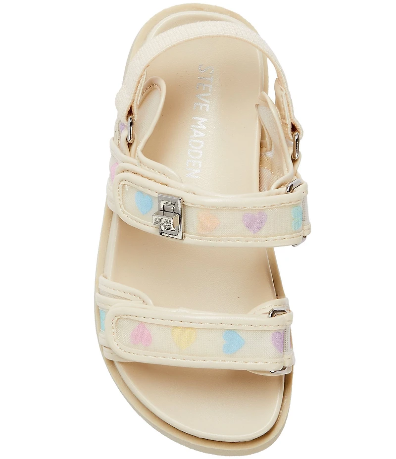 Steve Madden Girls' T-Mona Mesh Heart Sandals (Infant)