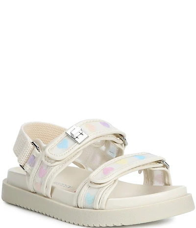 Steve Madden Girls' T-Mona Mesh Heart Sandals (Toddler)