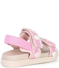 Steve Madden Girls' T-Mona Floral Crochet Knit Sandals (Toddler)