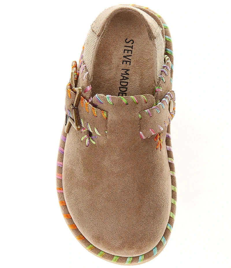 Steve Madden Girl's T-Shilo Star Buckle Hardware Backstrap Clogs (Infant)
