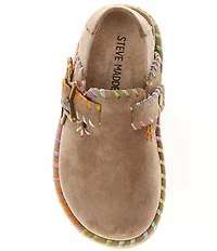 Steve Madden Girl's T-Shilo Star Buckle Hardware Backstrap Clogs (Infant)
