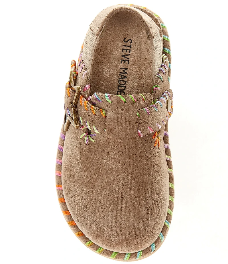Steve Madden Girls' T-Shilo Star Buckle Hardware Backstrap Clogs (Toddler)