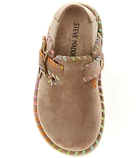 Steve Madden Girls' T-Shilo Star Buckle Hardware Backstrap Clogs (Toddler)